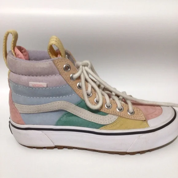 Pastel Suede High Top Vans Sk8 Hi Unisex W 5 M 3.5 - Picture 7 of 8